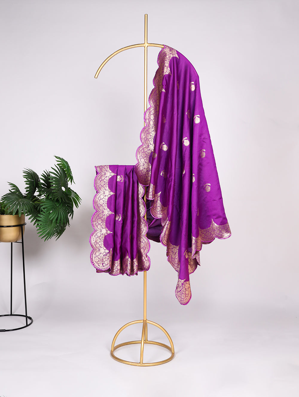 Purple Traditional Dupatta