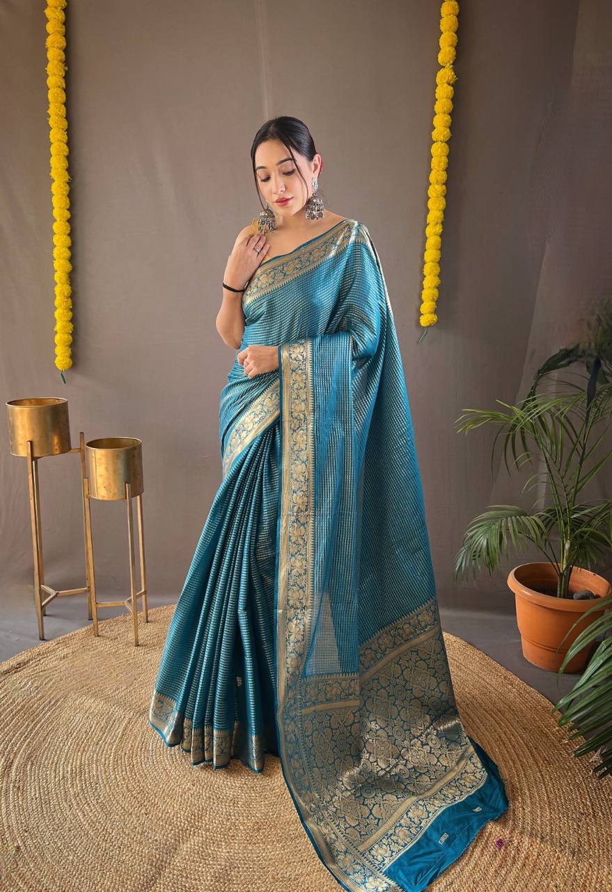 Soft Copper Weaving Saree