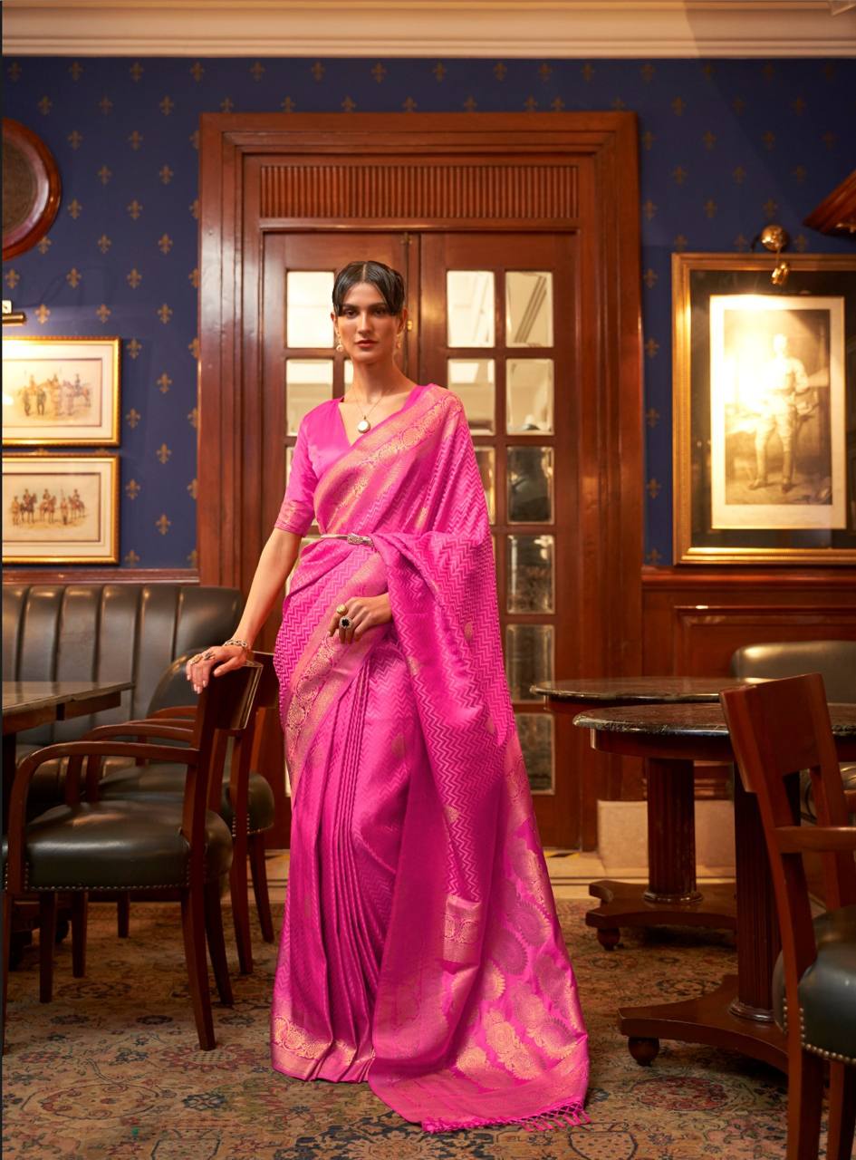 Pure Satin Weaving Silk Sarees