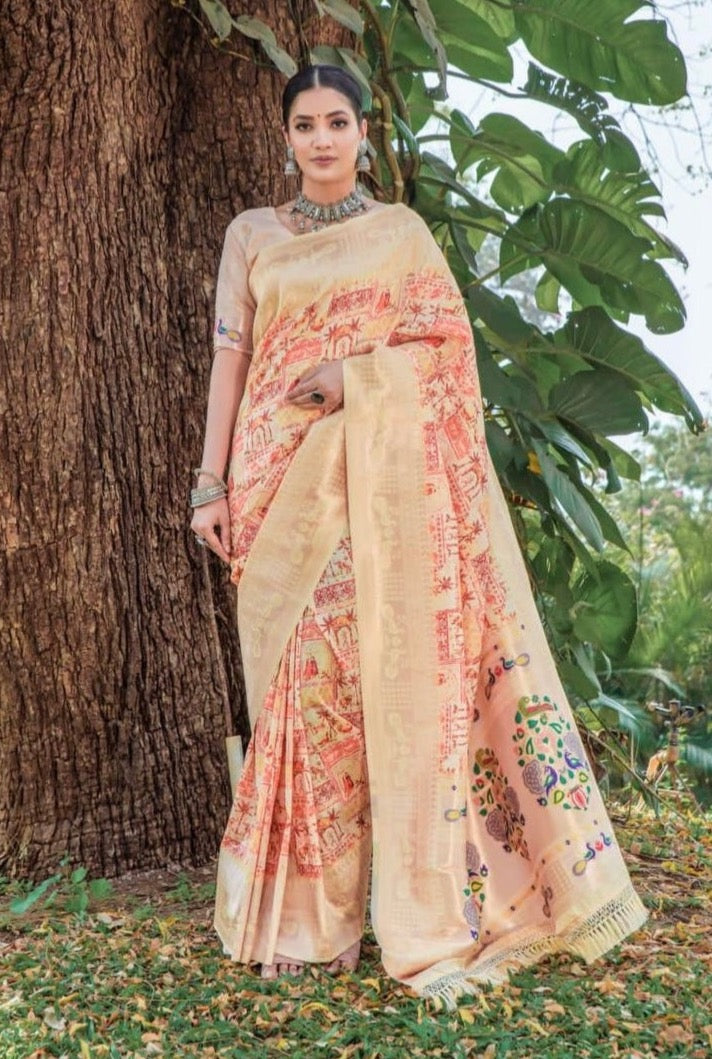 Banarasi Soft Silk Paithani Saree