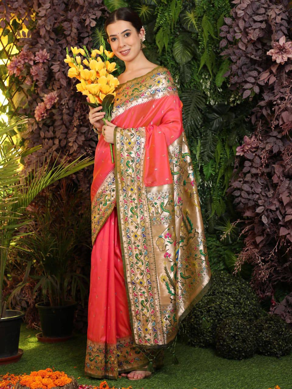 Banarasi Soft Silk Paithani Saree