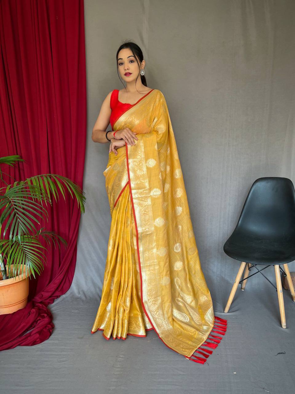 PURE COTTON LINEN SAREE