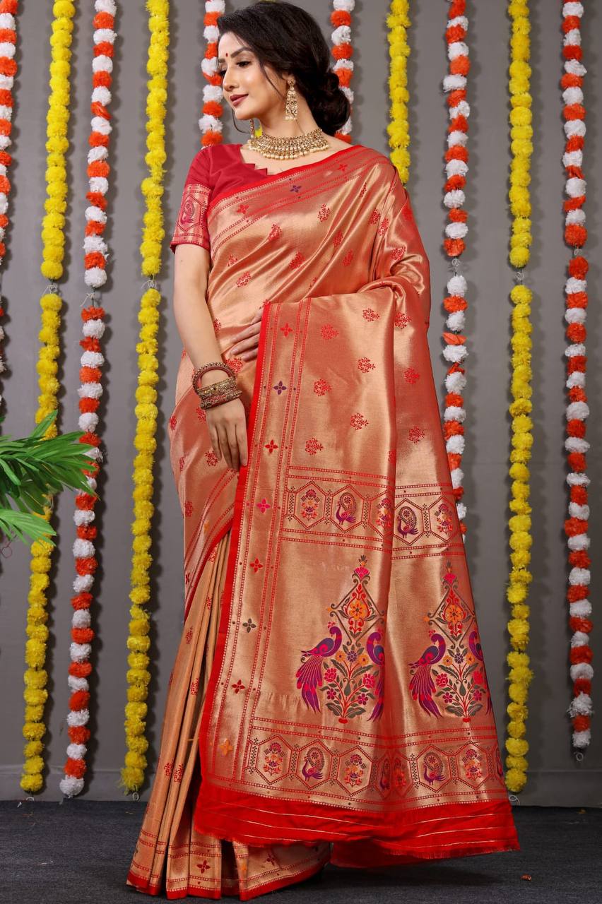 Paithani Pure Silk Handloom Saree