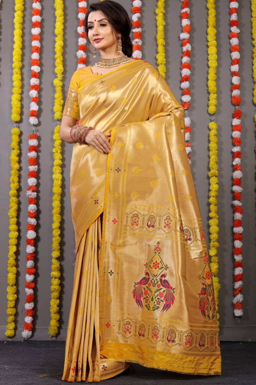 Paithani Pure Silk Handloom Saree