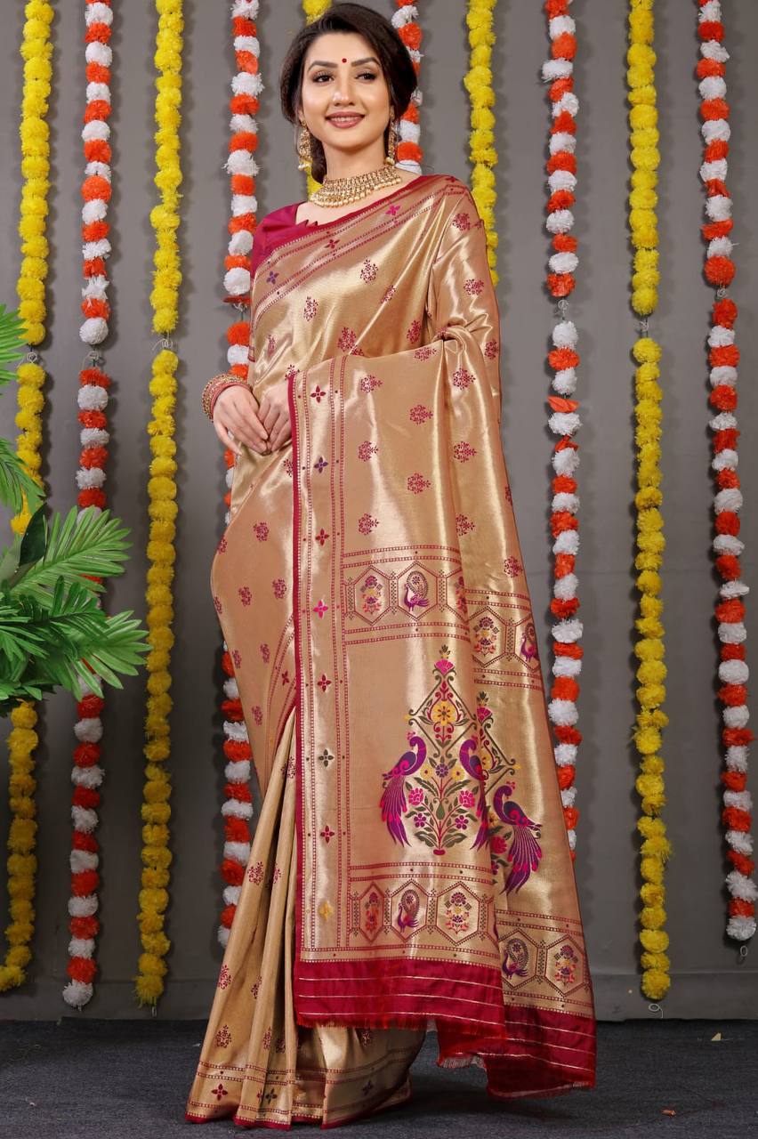 Paithani Pure Silk Handloom Saree