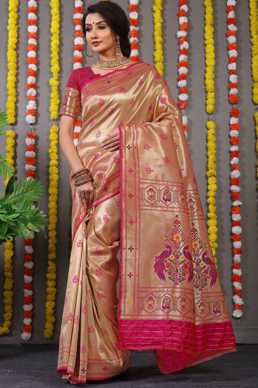 Paithani Pure Silk Handloom Saree