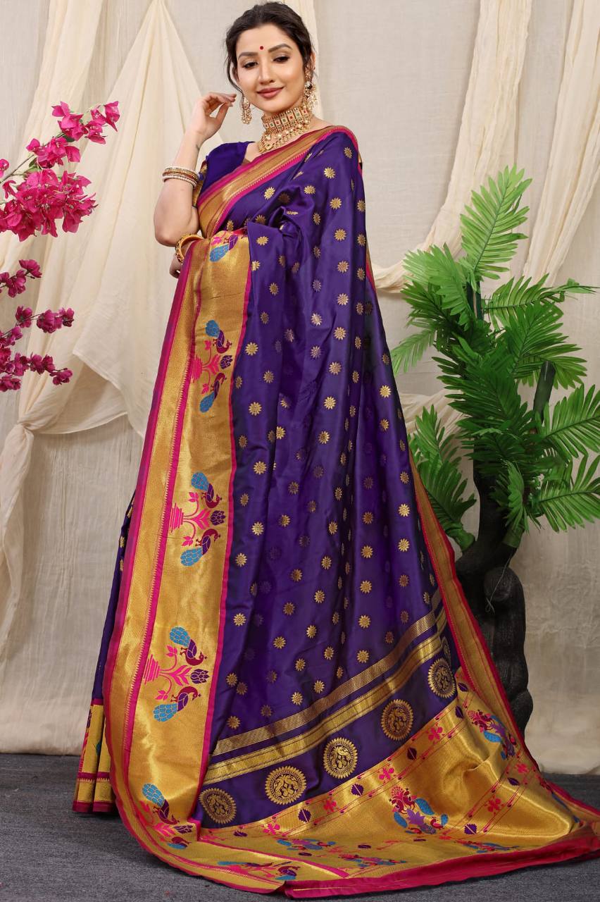 Paithani Pure Silk Handloom Saree