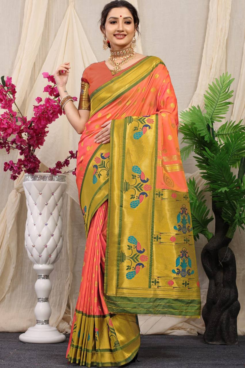 Paithani Pure Silk Handloom Saree