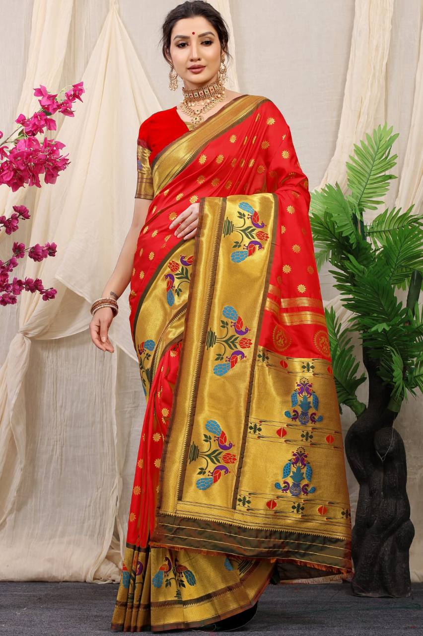 Paithani Pure Silk Handloom Saree