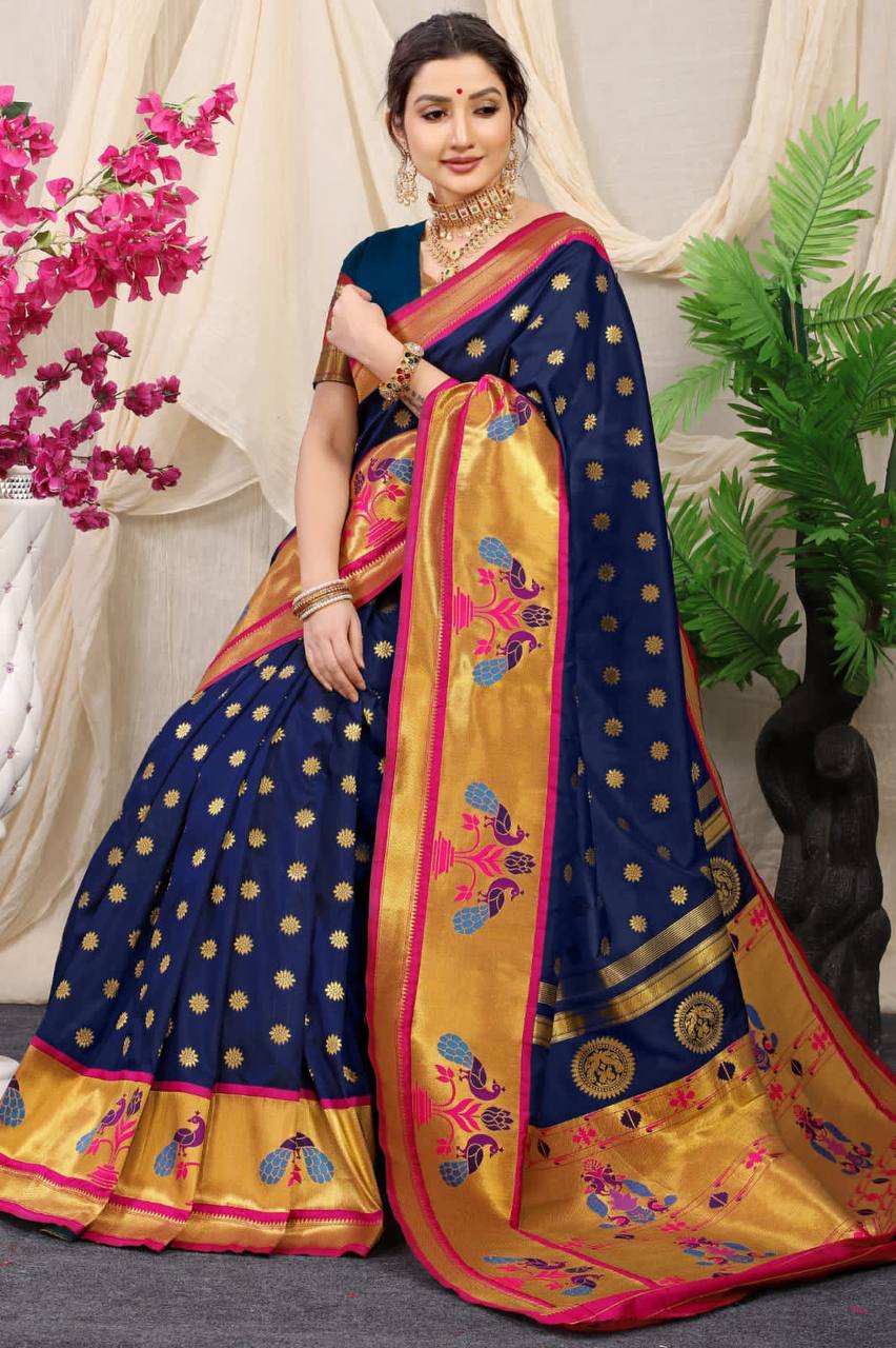 Paithani Pure Silk Handloom Saree