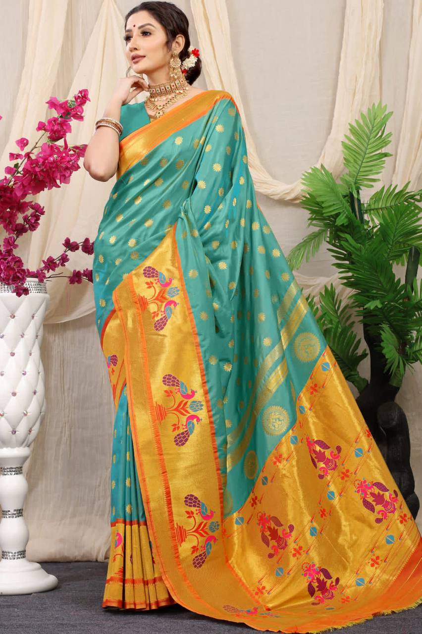 Paithani Pure Silk Handloom Saree