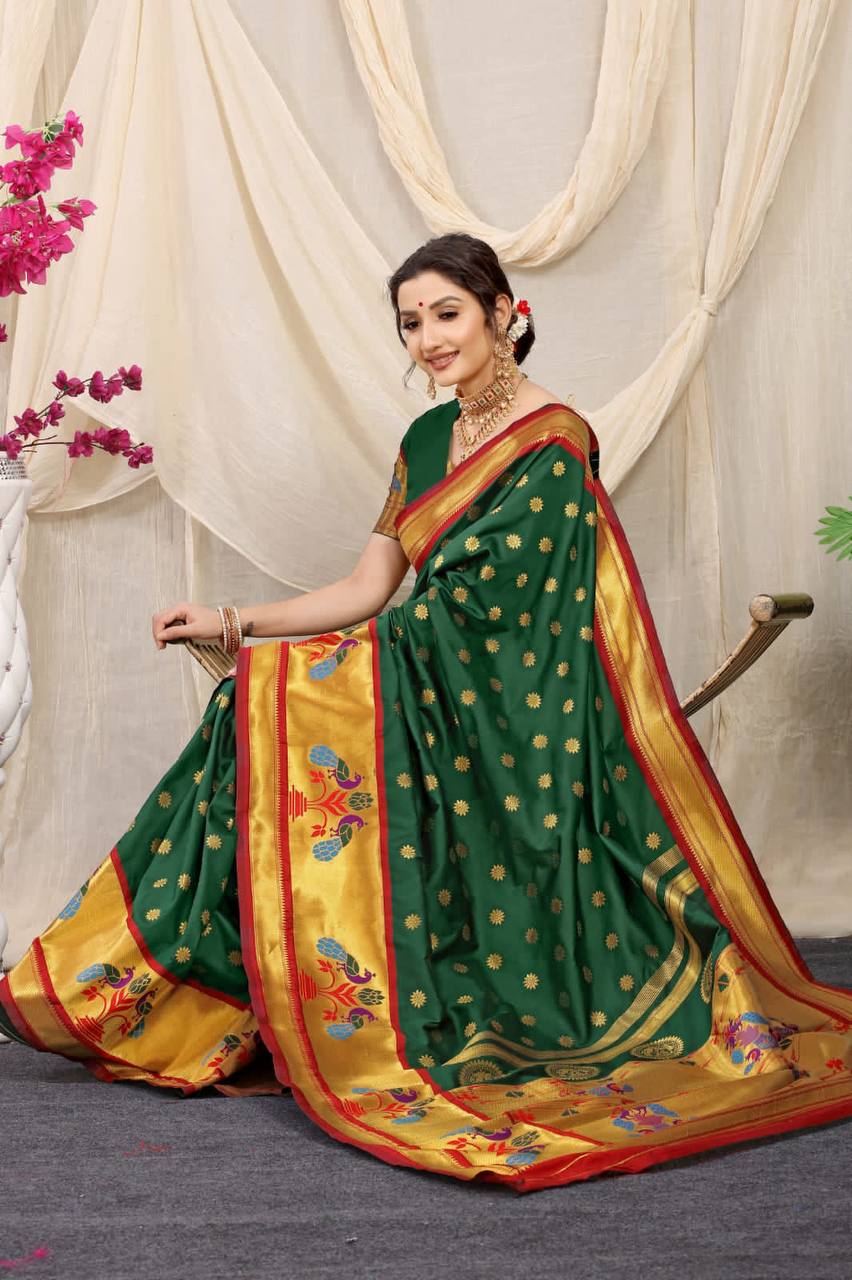 Paithani Pure Silk Handloom Saree