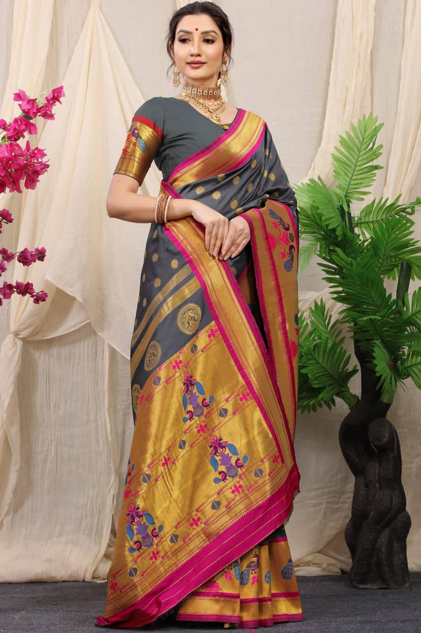 Paithani Pure Silk Handloom Saree