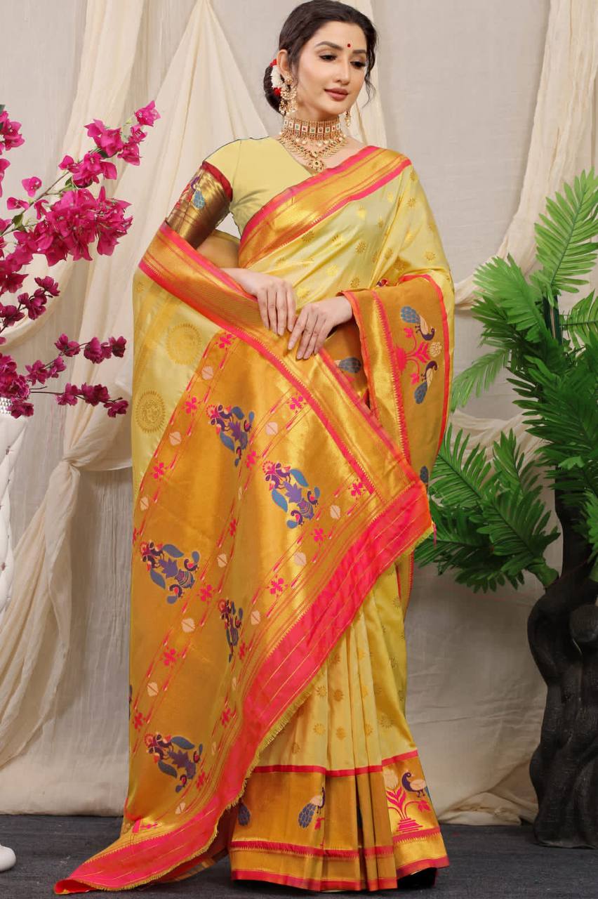 Paithani Pure Silk Handloom Saree