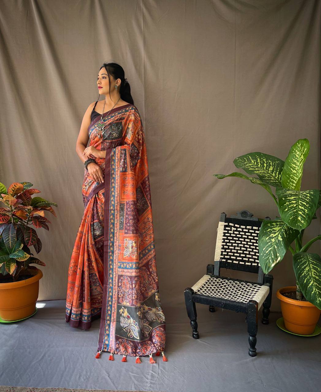 KALAMKARI PRINT SAREE
