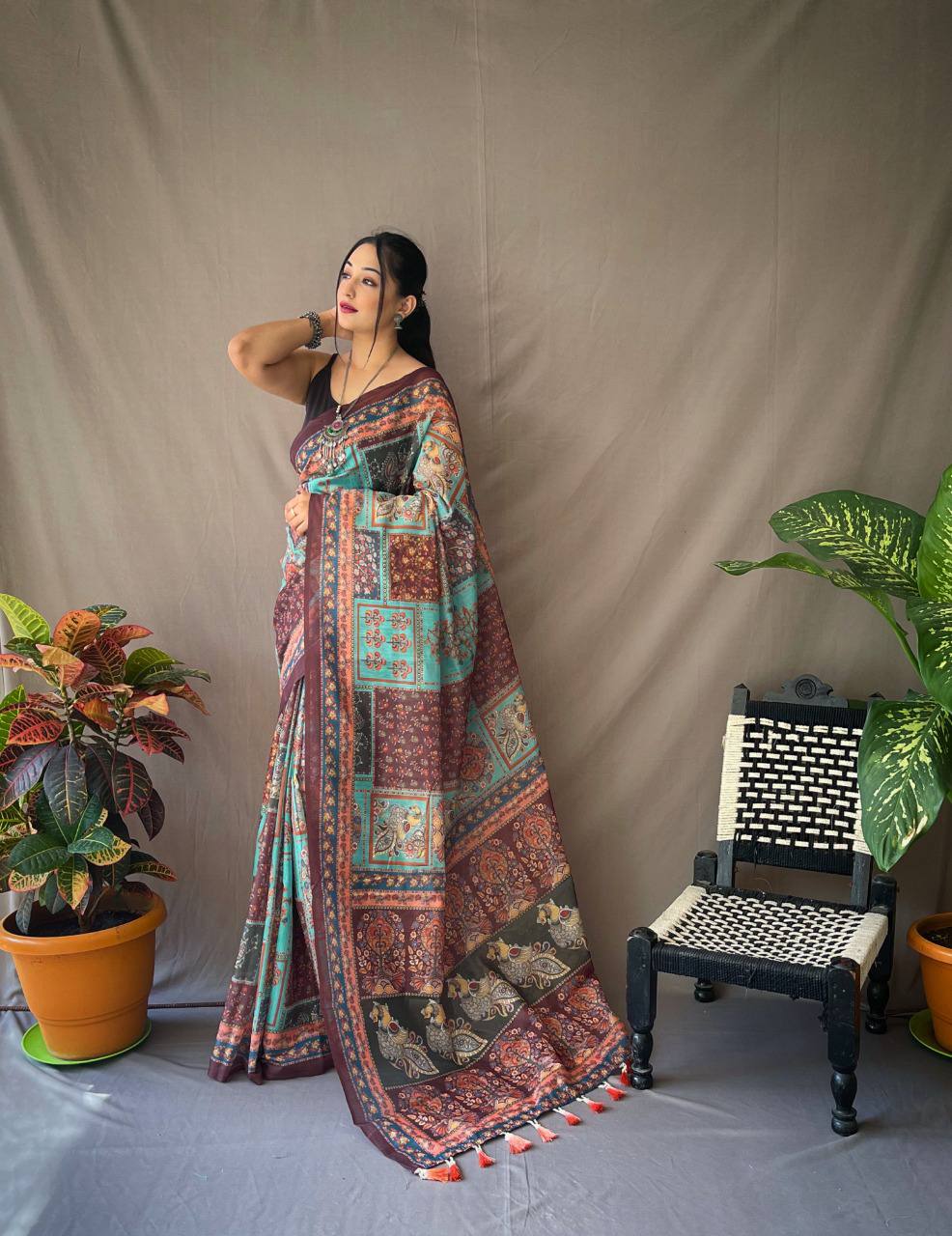 KALAMKARI PRINT SAREE