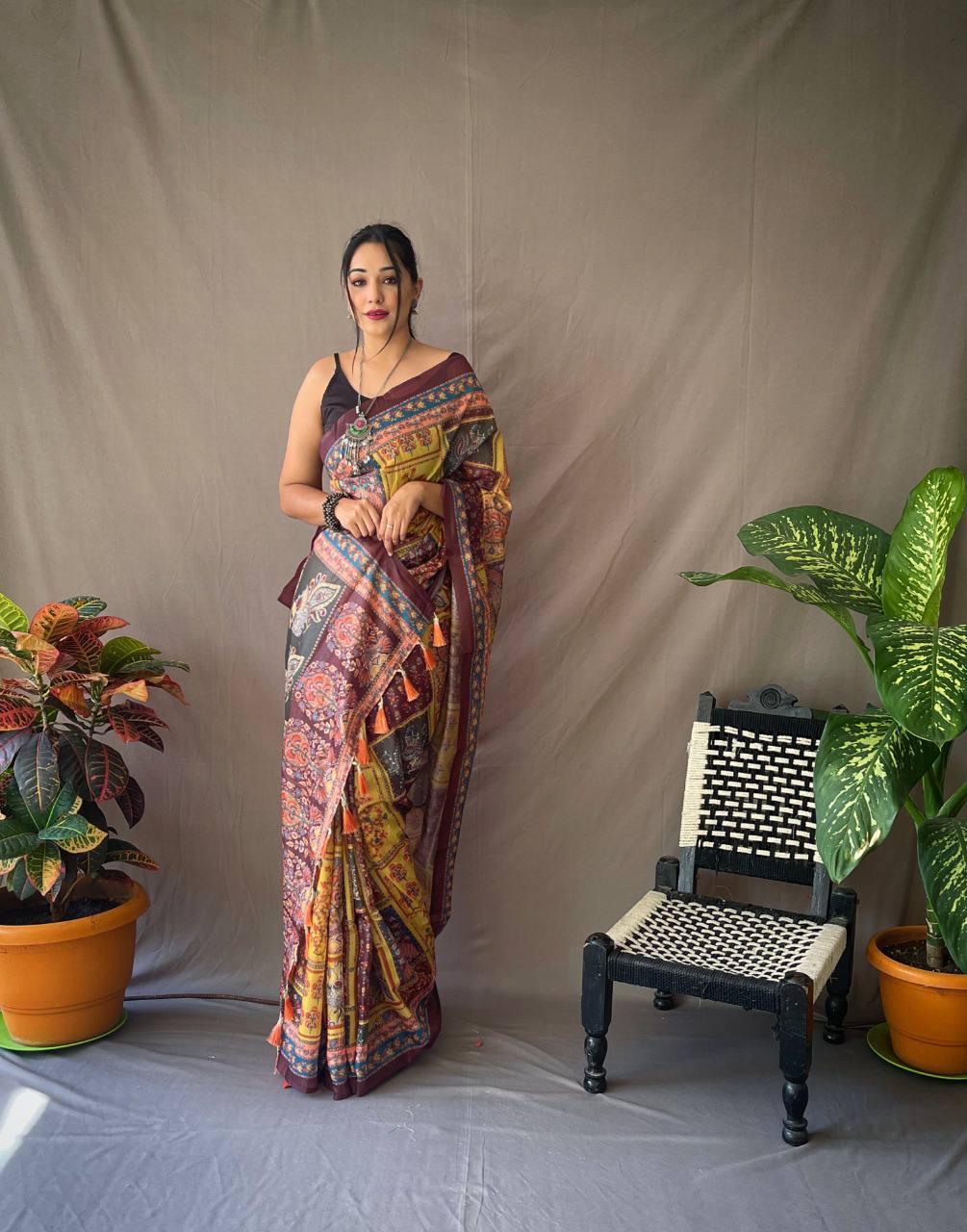 KALAMKARI PRINT SAREE