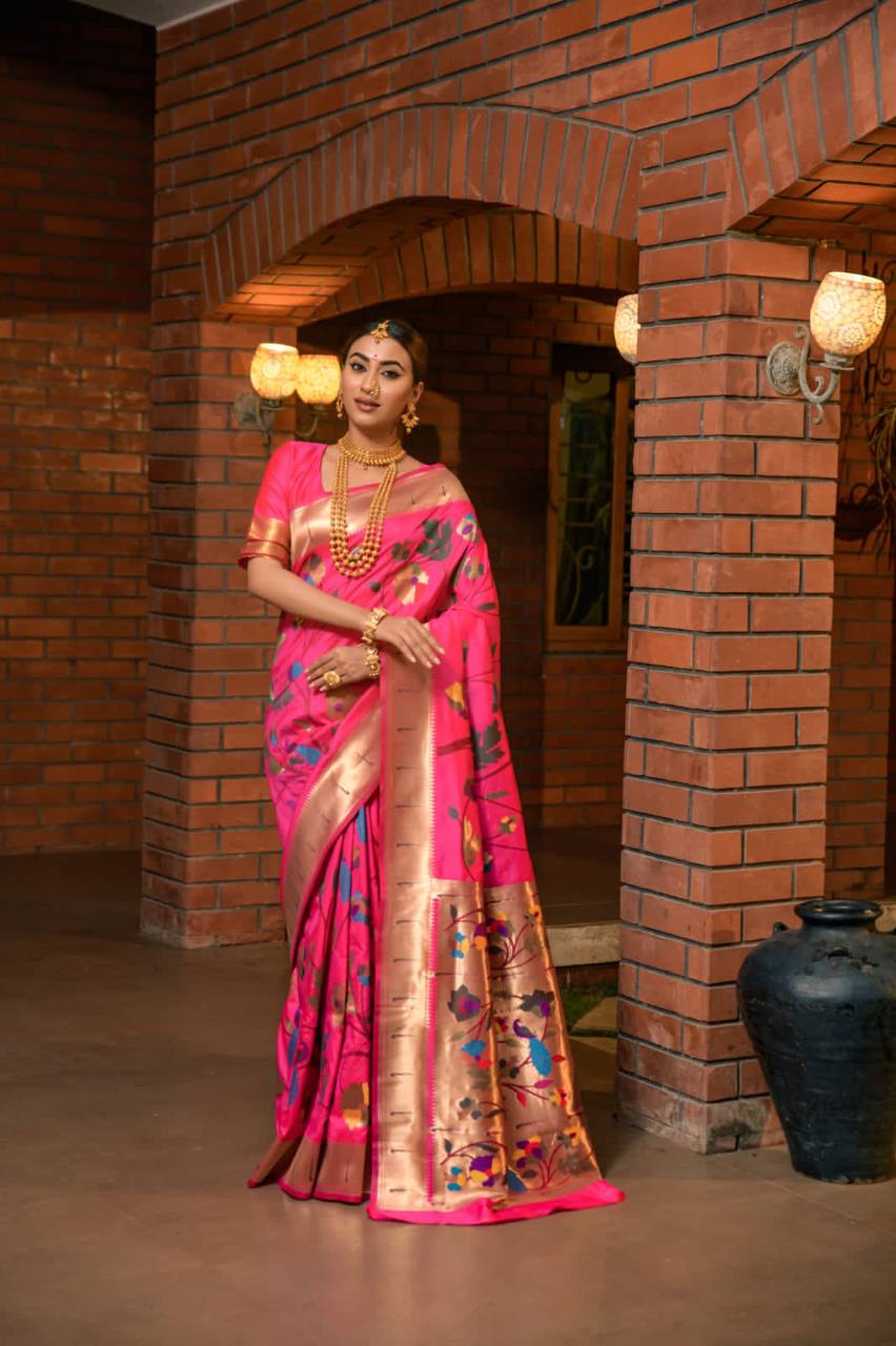 Paithani Pure Silk Handloom Saree