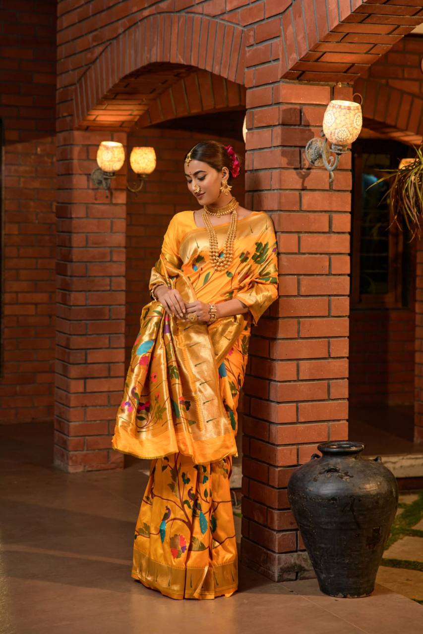Paithani Pure Silk Handloom Saree