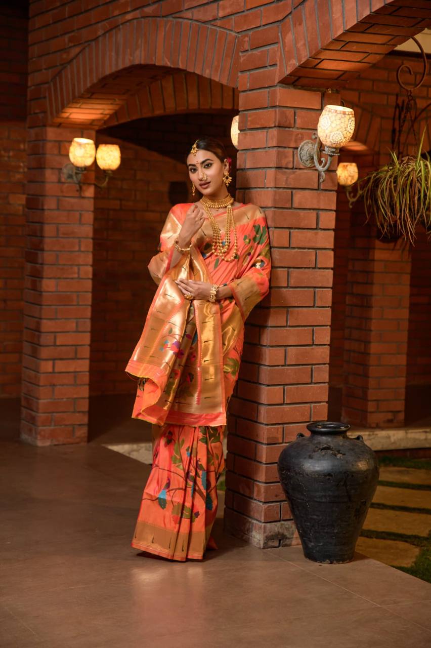 Paithani Pure Silk Handloom Saree
