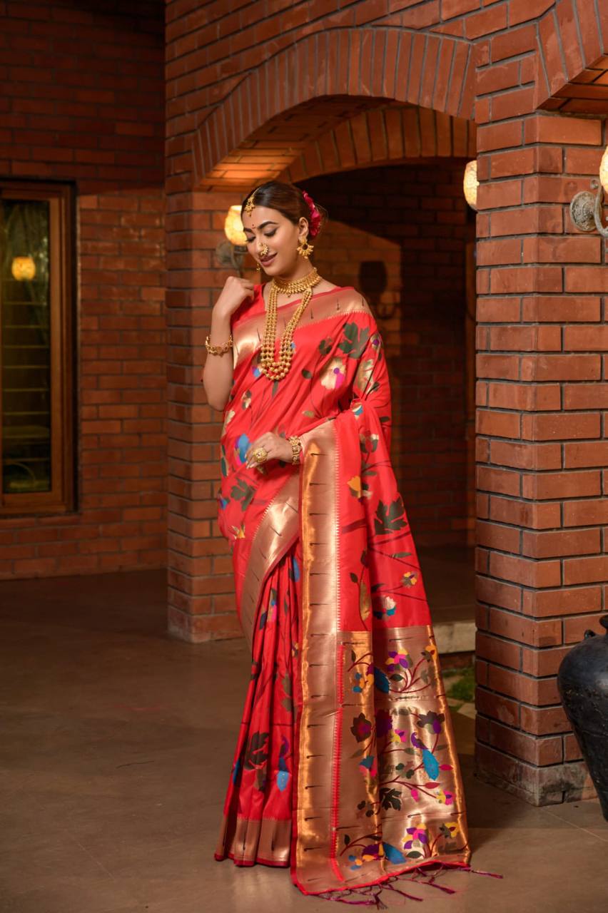 Paithani Pure Silk Handloom Saree