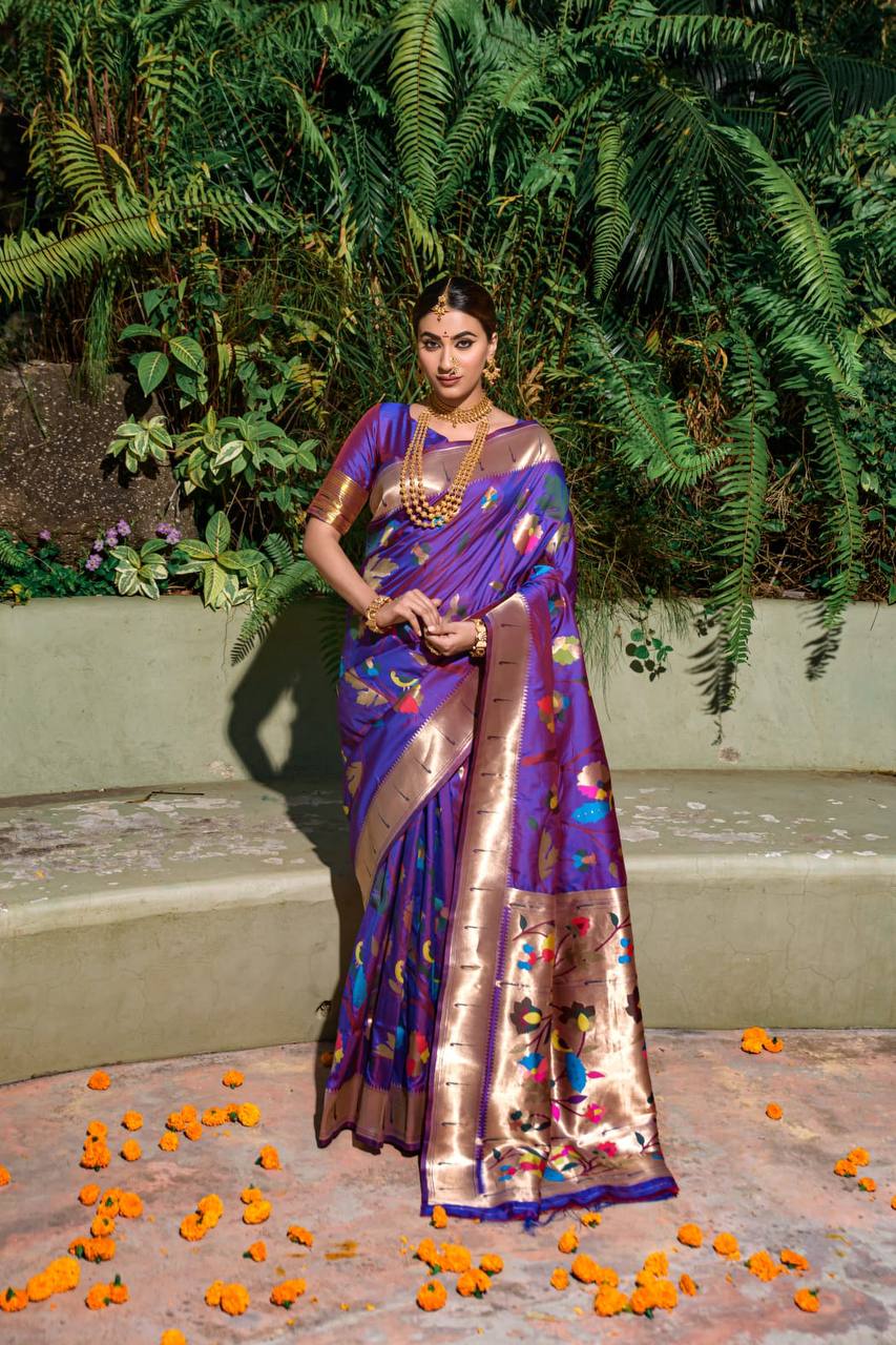 Paithani Pure Silk Handloom Saree
