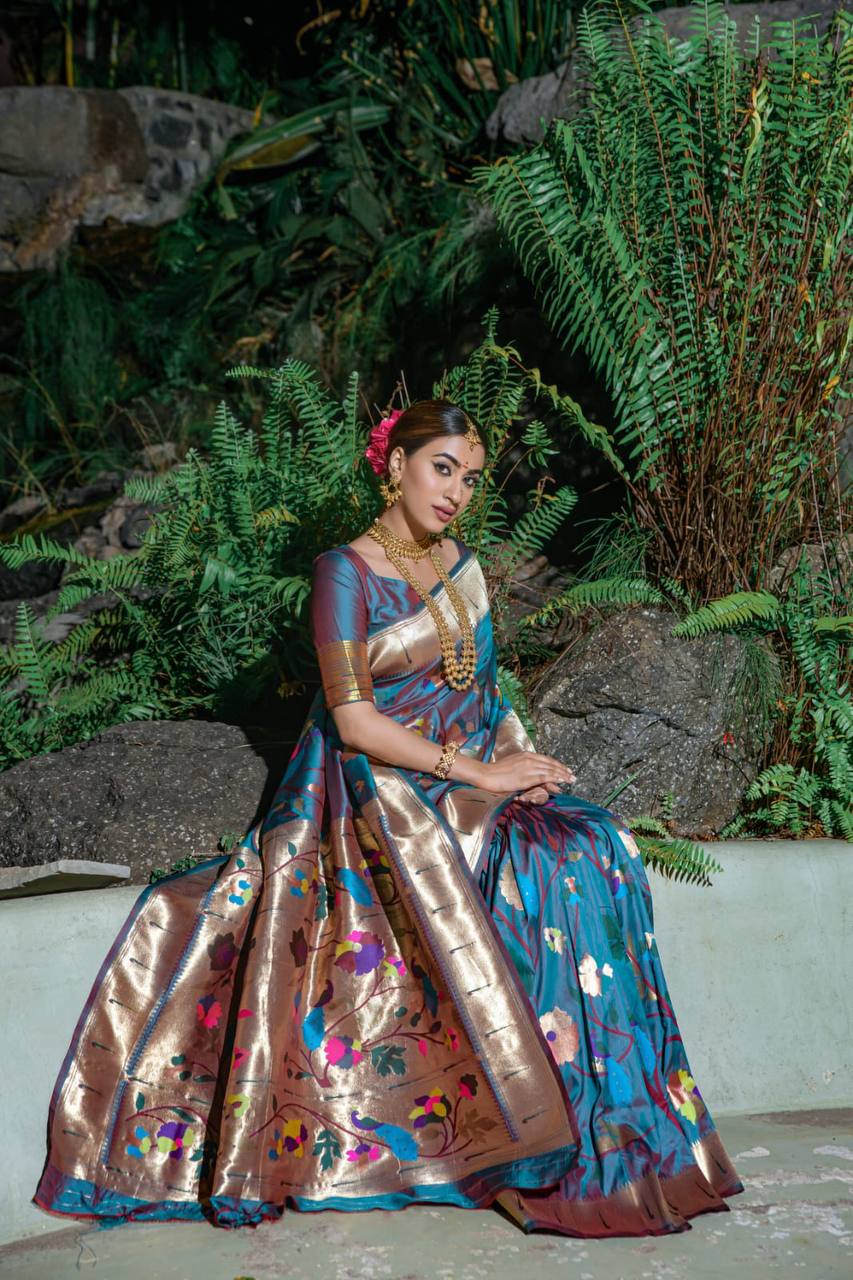 Paithani Pure Silk Handloom Saree
