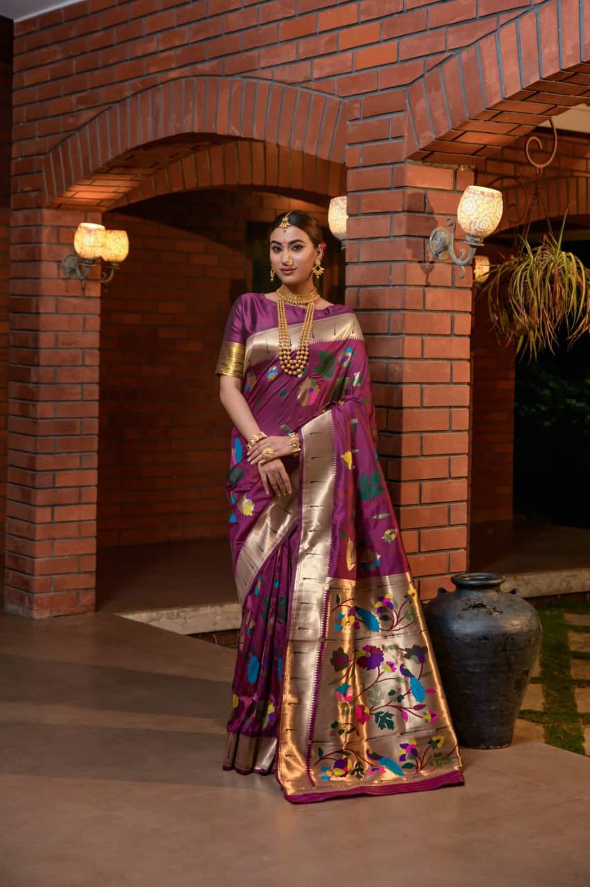 Paithani Pure Silk Handloom Saree