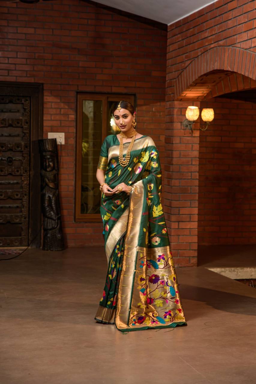 Paithani Pure Silk Handloom Saree