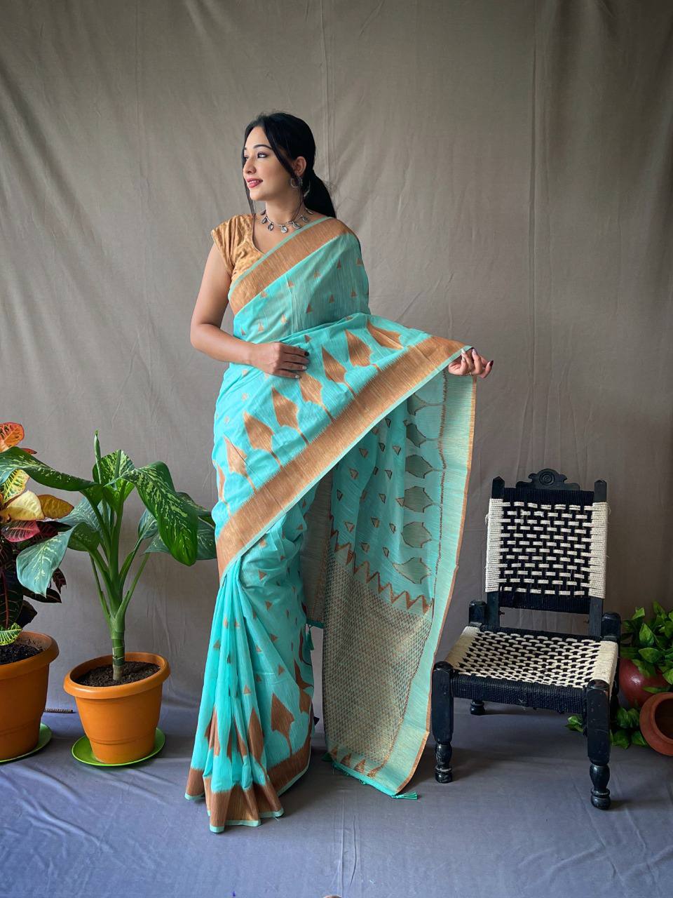 Cotton Slub Sarees