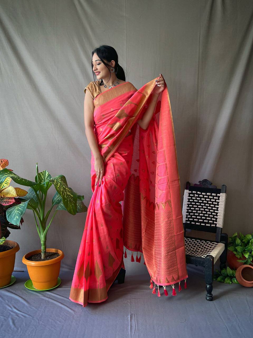 Cotton Slub Sarees