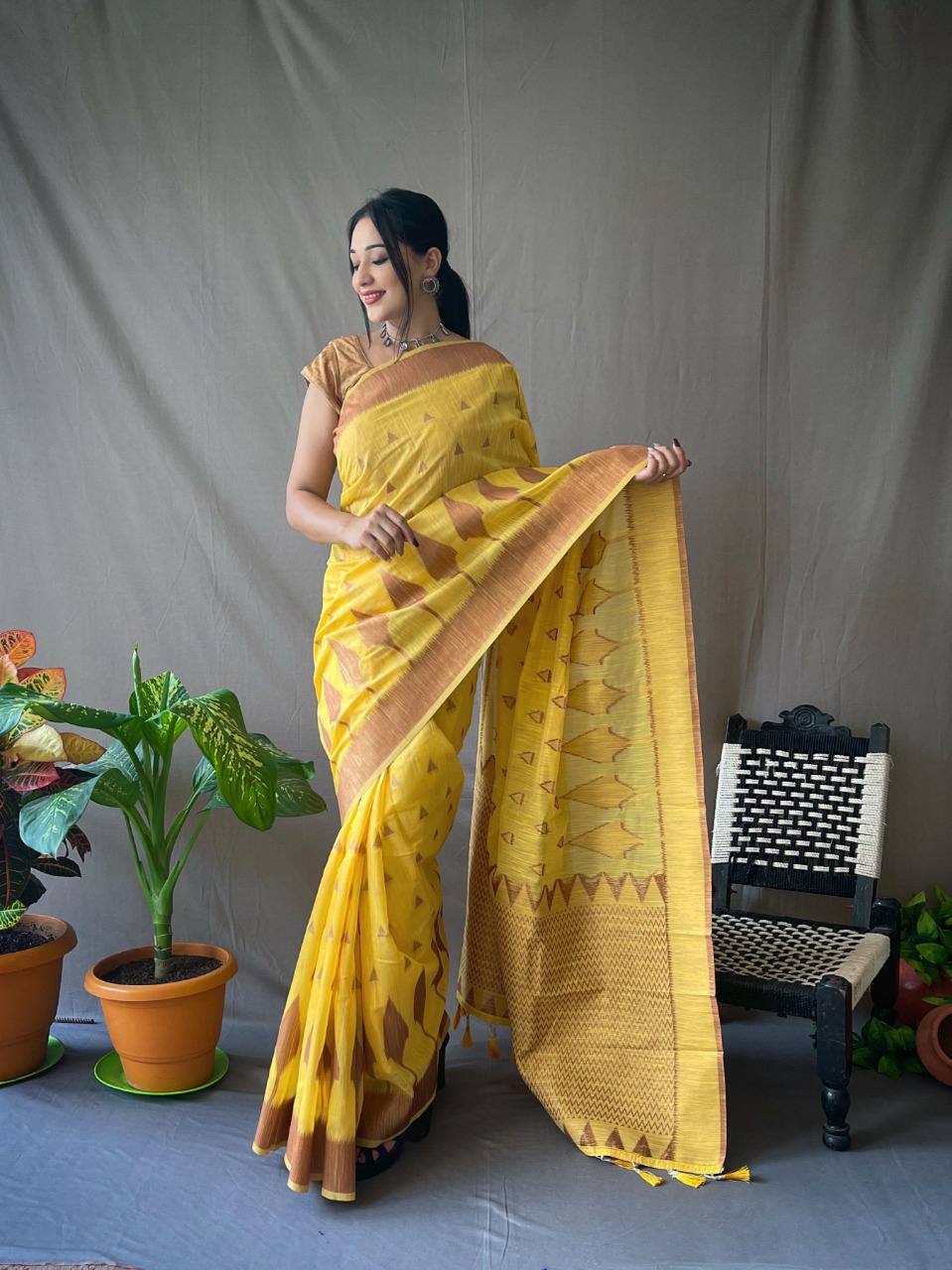 Cotton Slub Sarees