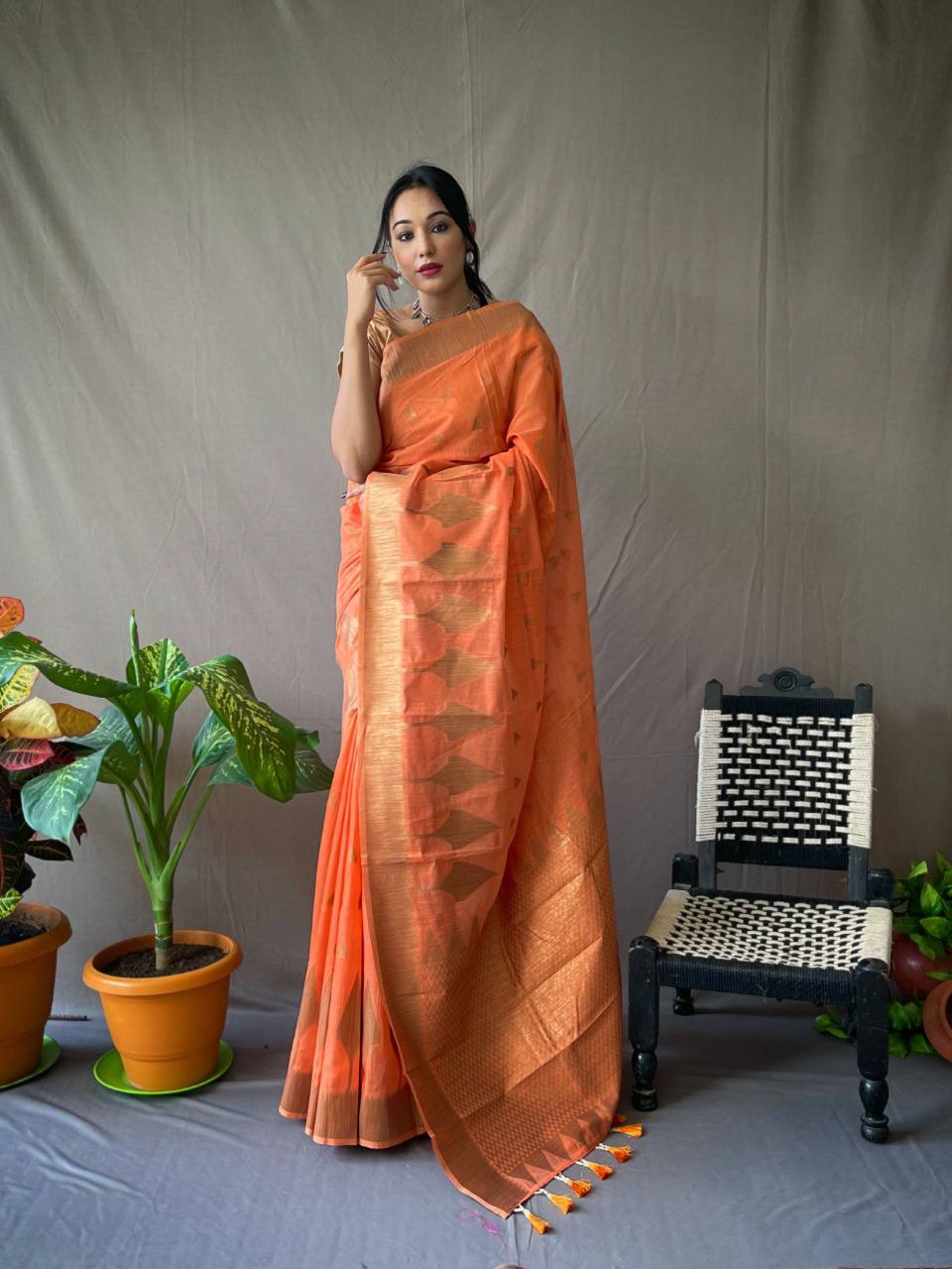 Cotton Slub Sarees