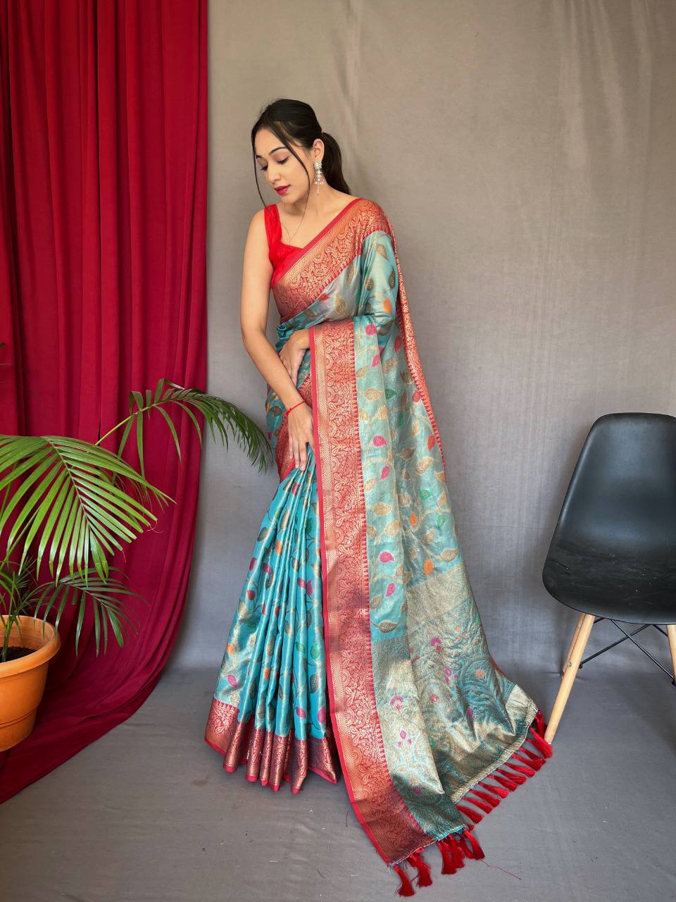 PURE TISSUE SILK SAREE