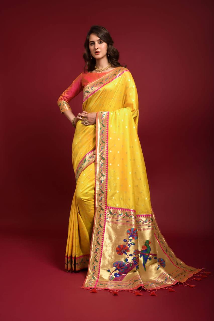 Banarasi Soft Silk Paithani Saree