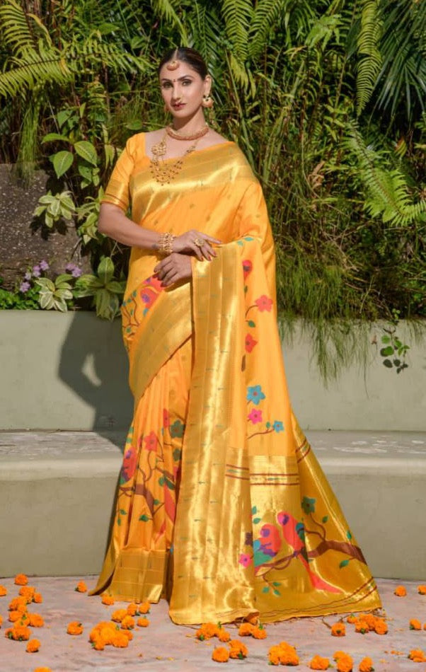 Paithani Pure Silk Handloom Saree