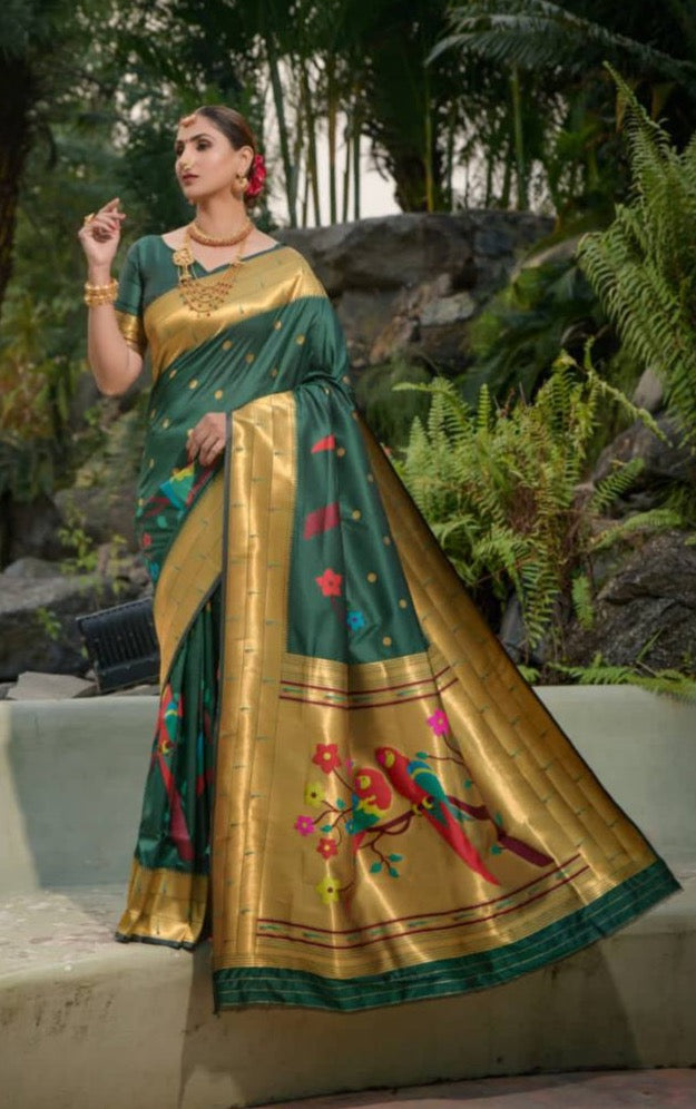 Paithani Pure Silk Handloom Saree