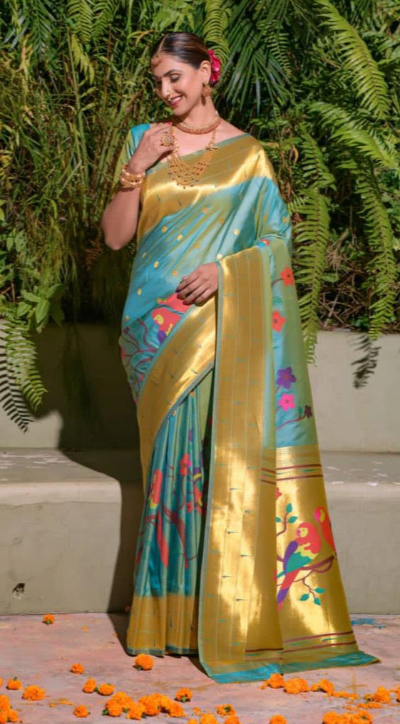 Paithani Pure Silk Handloom Saree