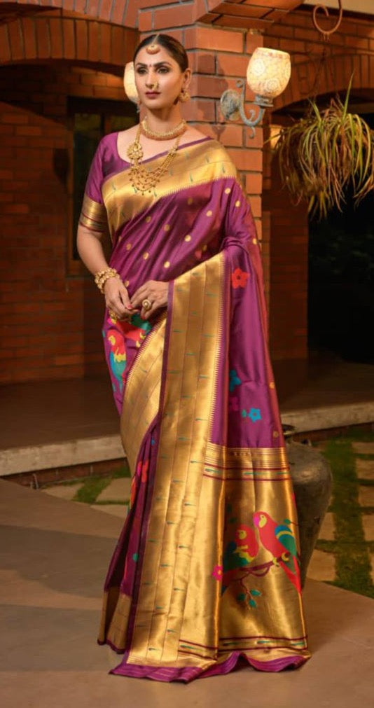 Paithani Pure Silk Handloom Saree