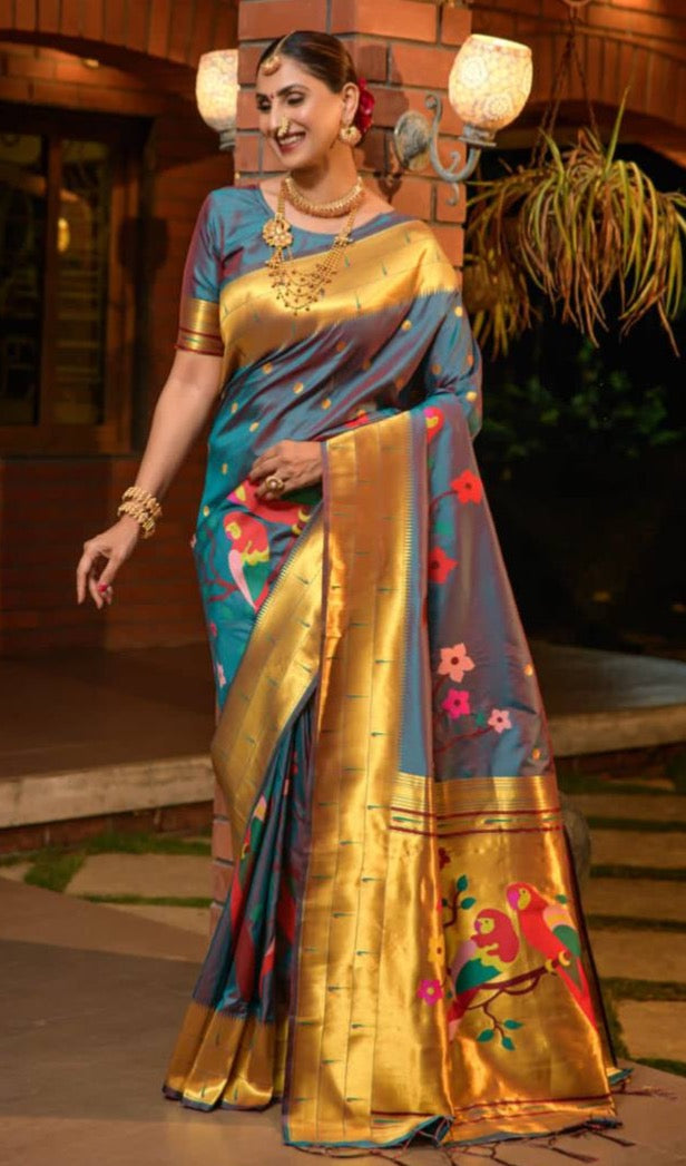 Paithani Pure Silk Handloom Saree