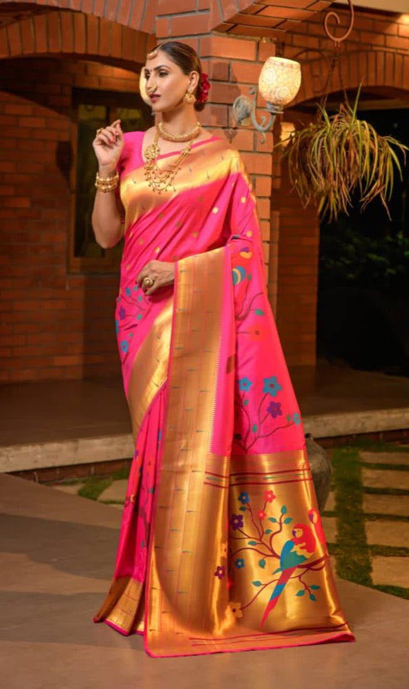 Paithani Pure Silk Handloom Saree