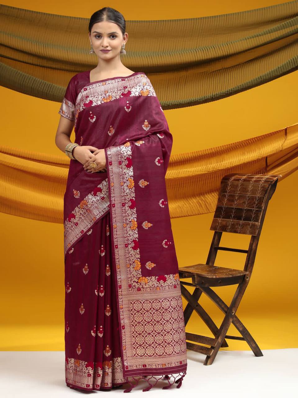 Tussar Silk Weaving Saree