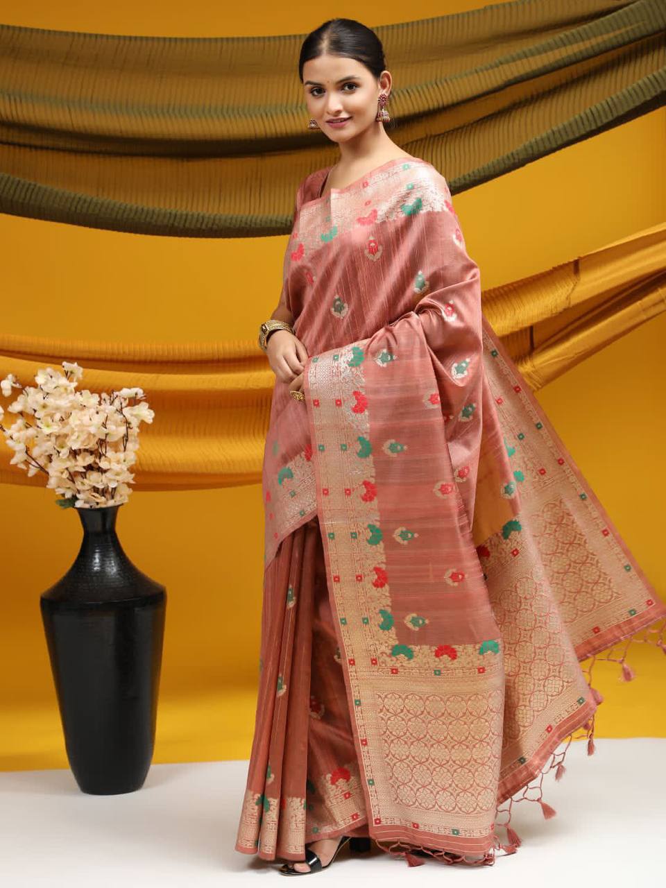 Tussar Silk Weaving Saree