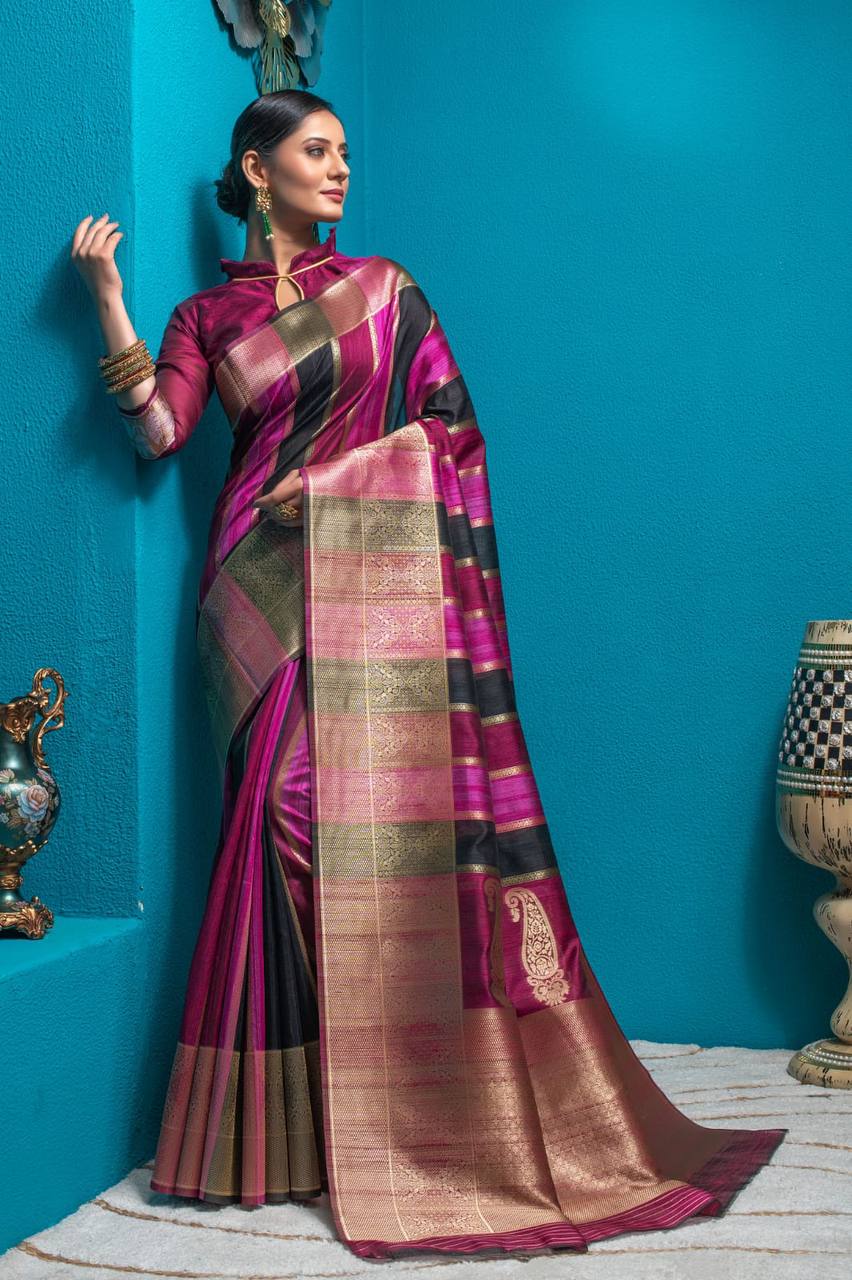 Pure Tussar Silk Saree