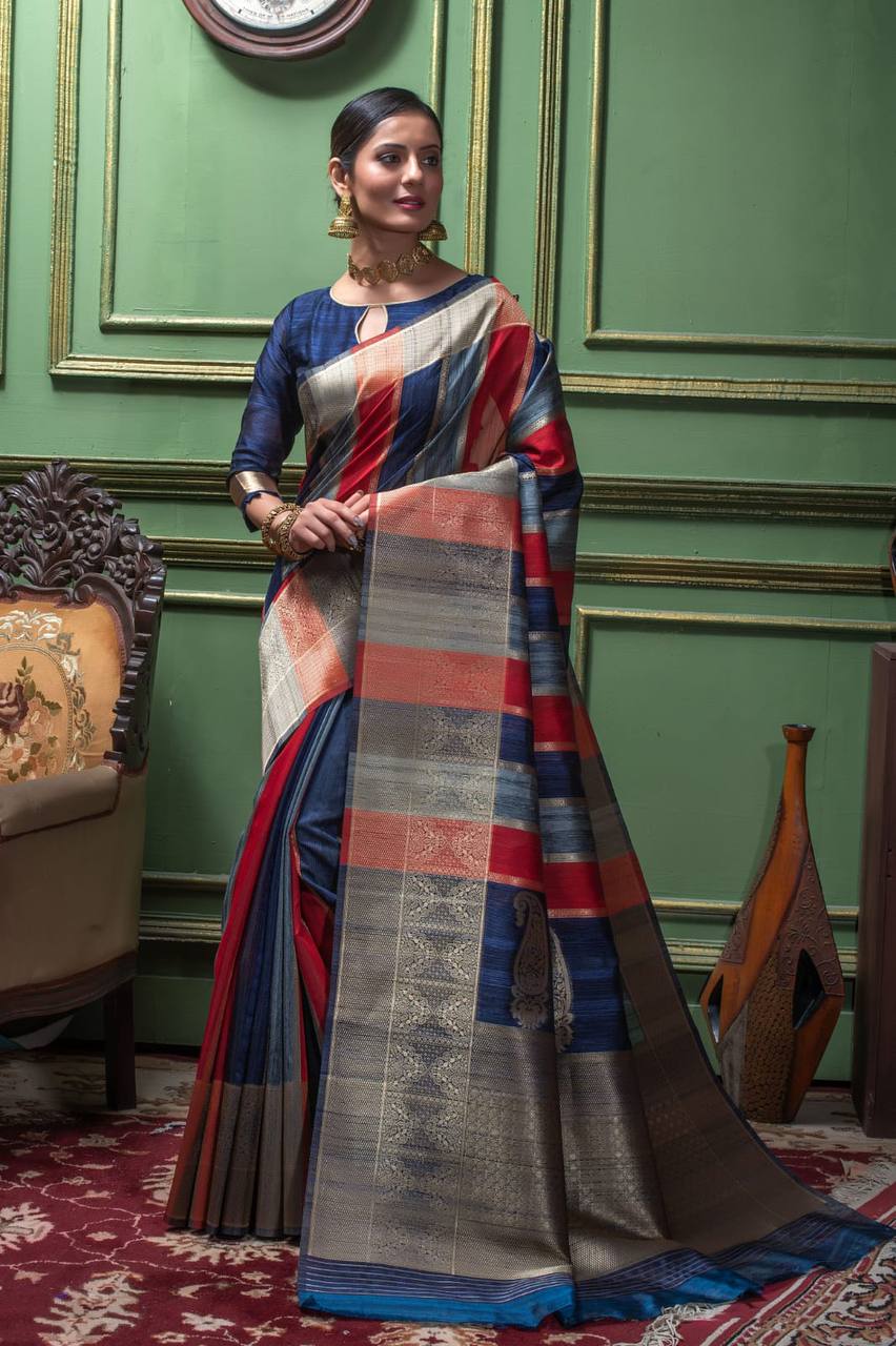 Pure Tussar Silk Saree