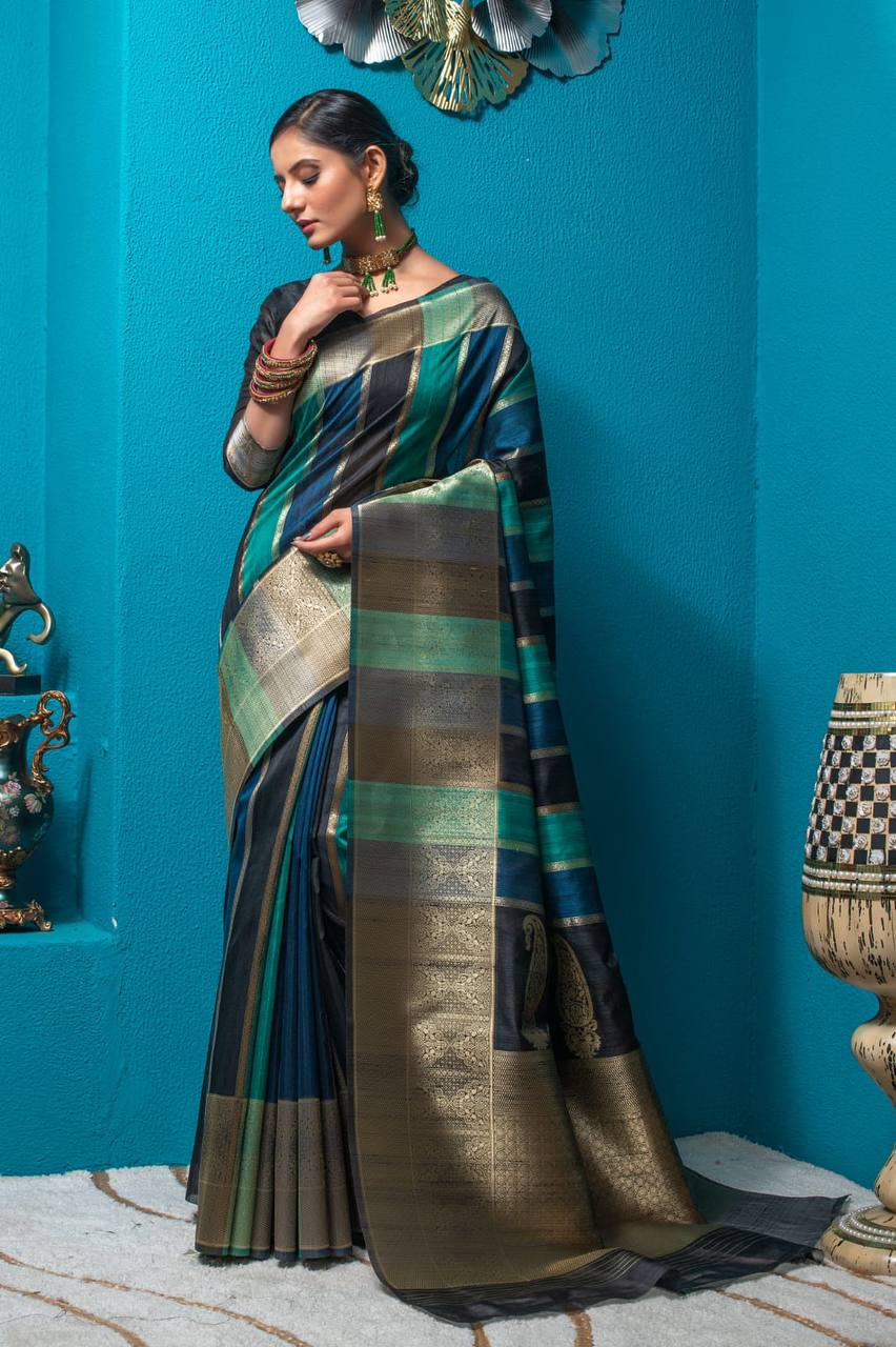 Pure Tussar Silk Saree
