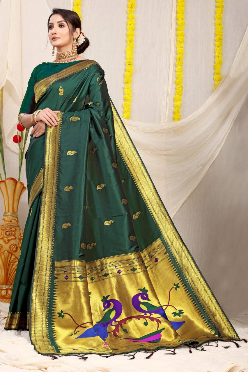 Paithani Pure Silk Handloom Saree