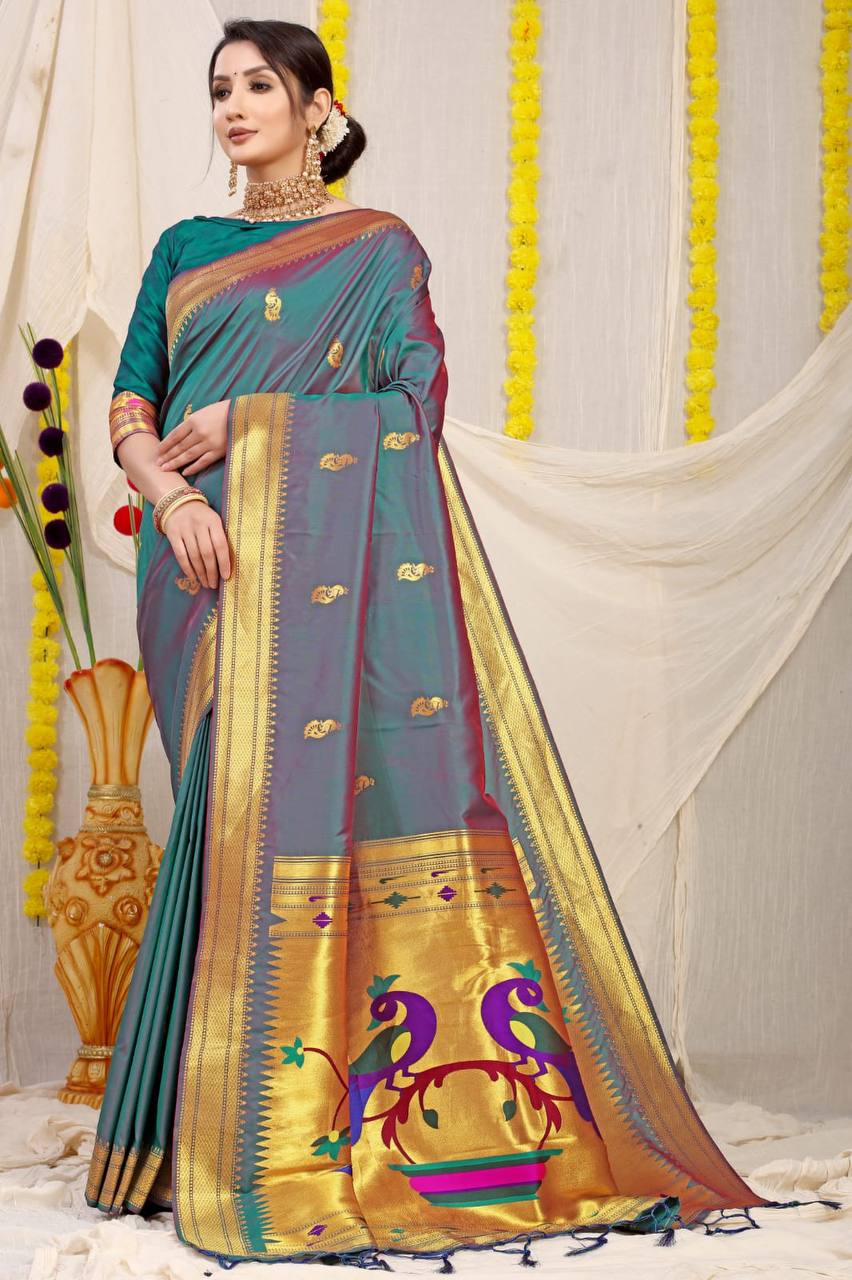 Paithani Pure Silk Handloom Saree