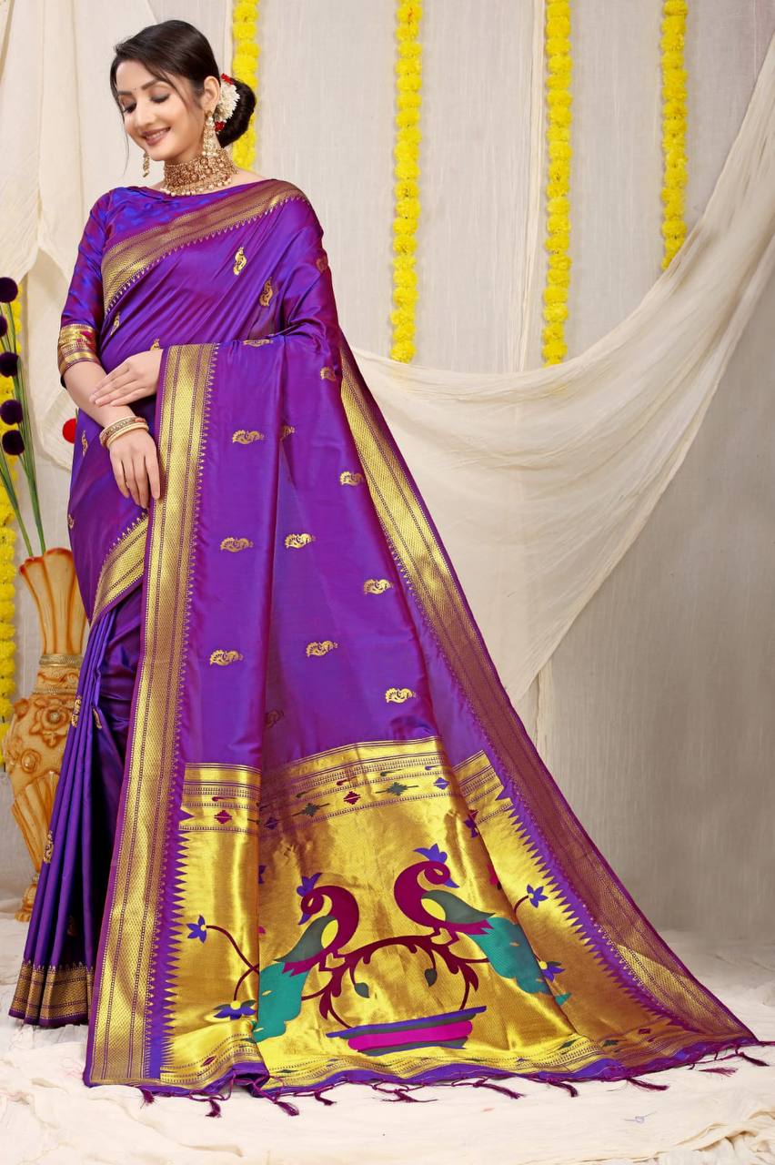 Paithani Pure Silk Handloom Saree