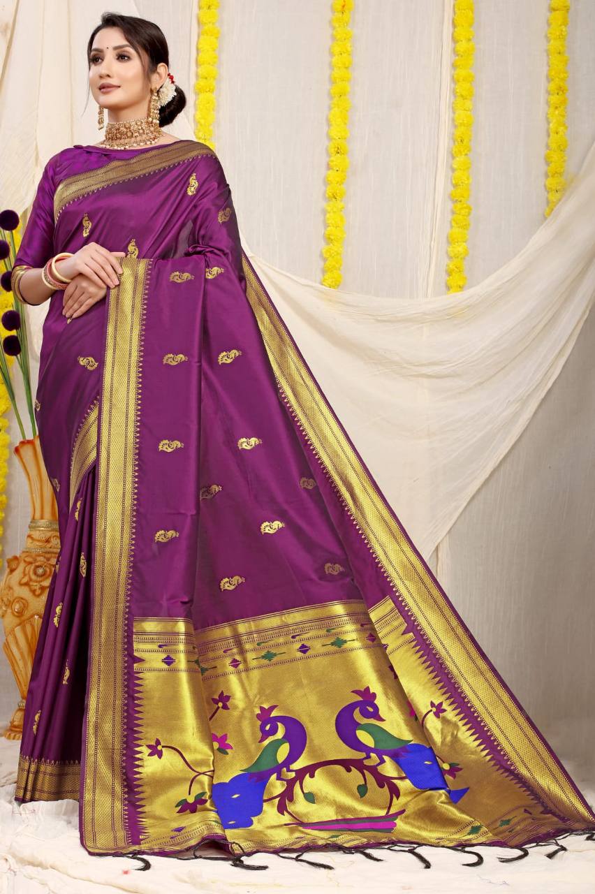 Paithani Pure Silk Handloom Saree